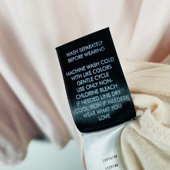 Torrid Plus Size 6X Girlfriend V-Neck Long Sleeve Tee Top Pink Cotton Blend - Picture 7 of 7